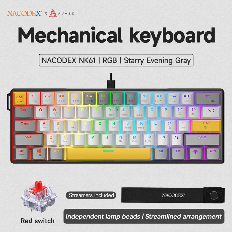 60% Mini Mechanical Gaming Keyboard